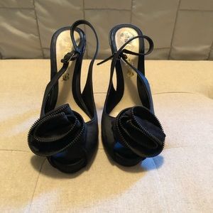 Lamb Satin Slingbacks
